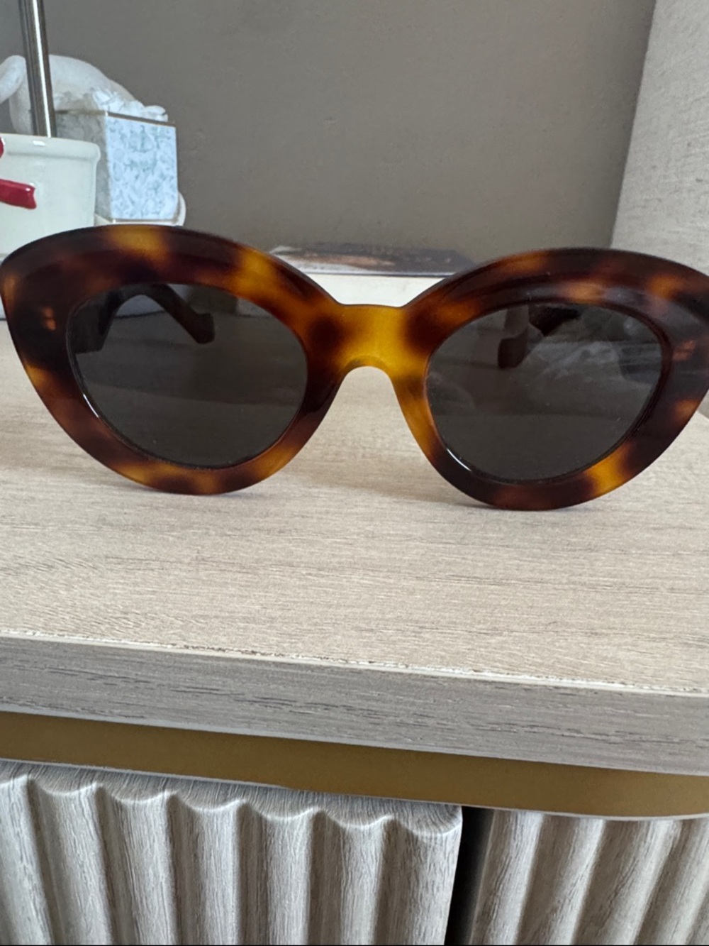 Loewe Tortoiseshell Brown Cat Eye Sunglasses